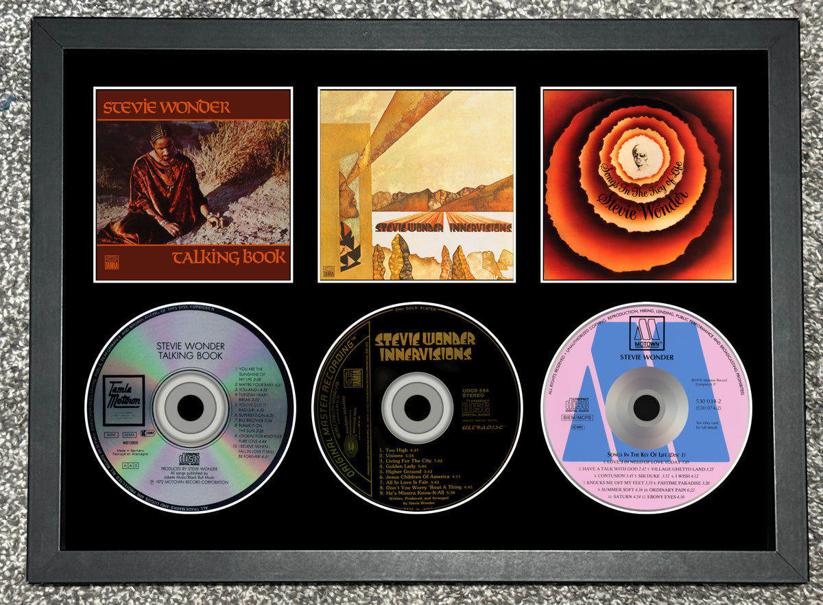 Talking Heads | Talking Heads 77 | More Songs About Building & Food | Fear Of Music | Retro Triple CD Wall Display | Frame Not Included |