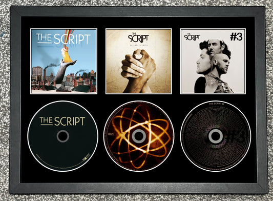 The Script | The Script | Science & Faith | #3 | Retro Triple CD Wall Display | Frame Not Included |
