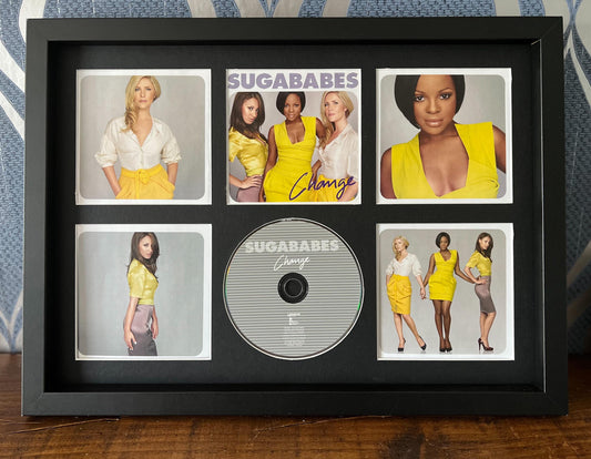 The Sugababes | Change | Retro Mounted CD Wall Display | Frame Not Included |