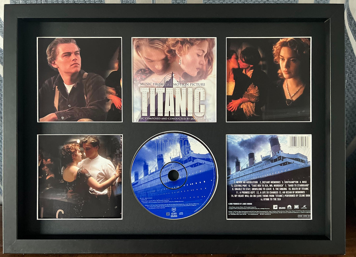 Titanic | Original Soundtrack | Retro Mounted CD Wall Display | Frame Not Included |