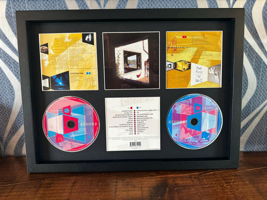 Pink Floyd | Echoes : The Best Of Pink Floyd | Retro Double Mounted CD Wall Display | Frame Not Included |