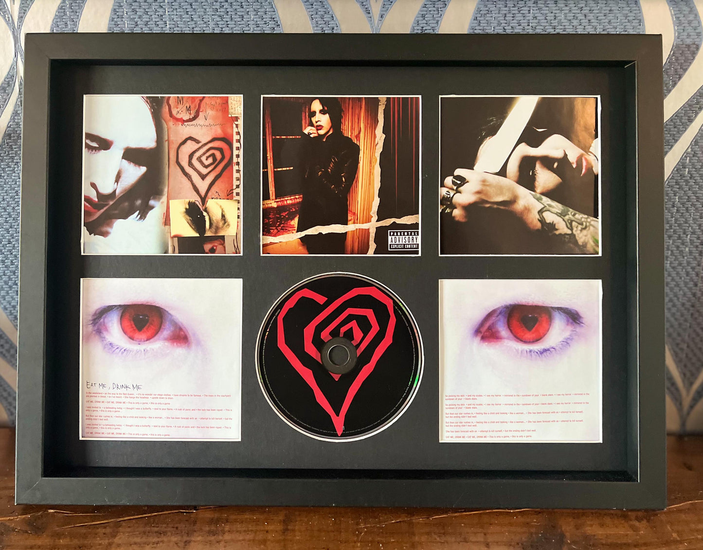 Marilyn Manson | Eat Me Drink Me | Retro Mounted CD Wall Display | Frame Not Included |