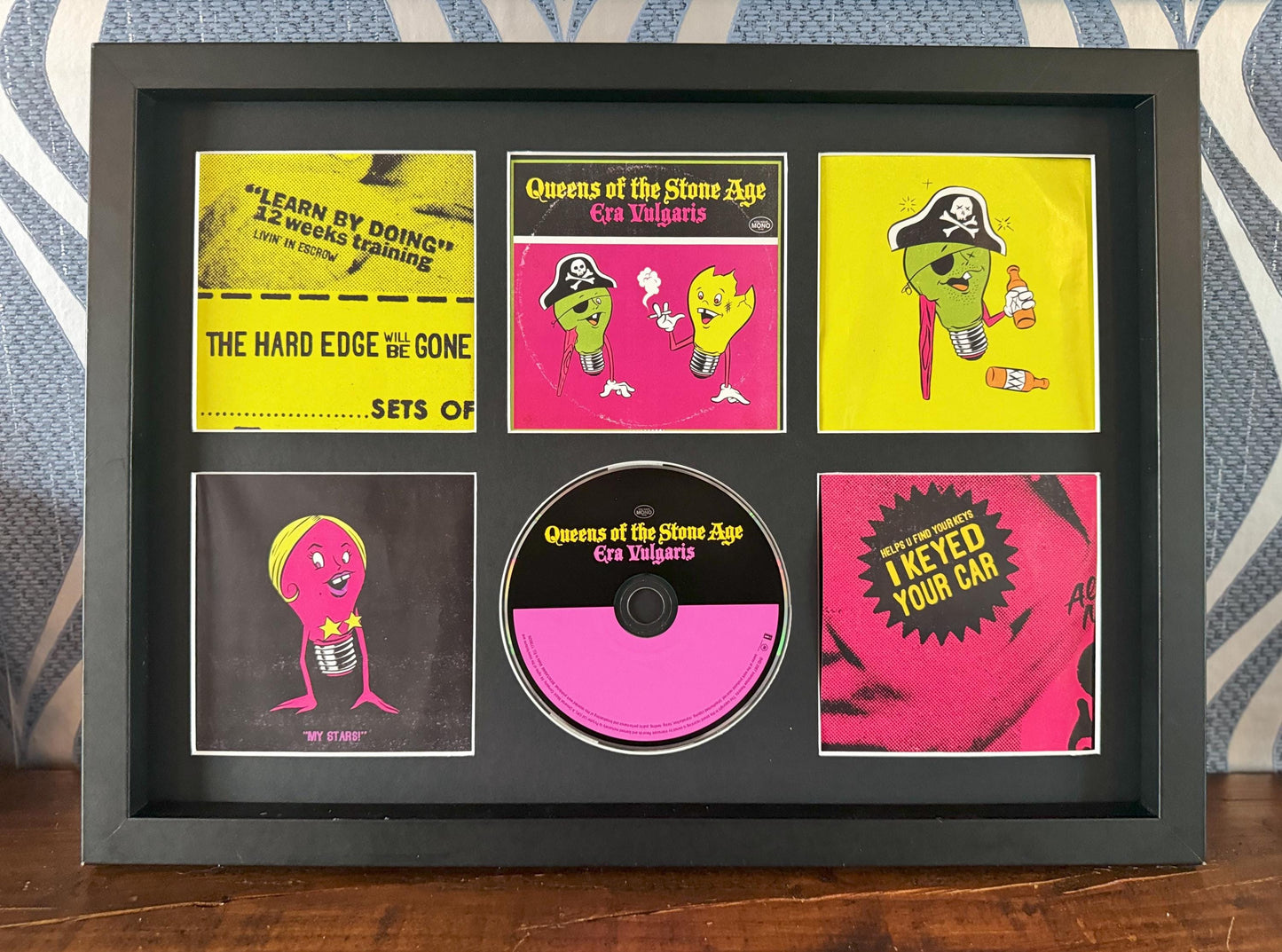 Queens Of The Stone Age | Era Vulgaris | Retro Mounted CD Wall Display | Frame Not Included |