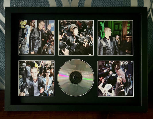 Robbie Williams | Life Thru A Lens | Retro Mounted CD Wall Display | Frame Not Included |