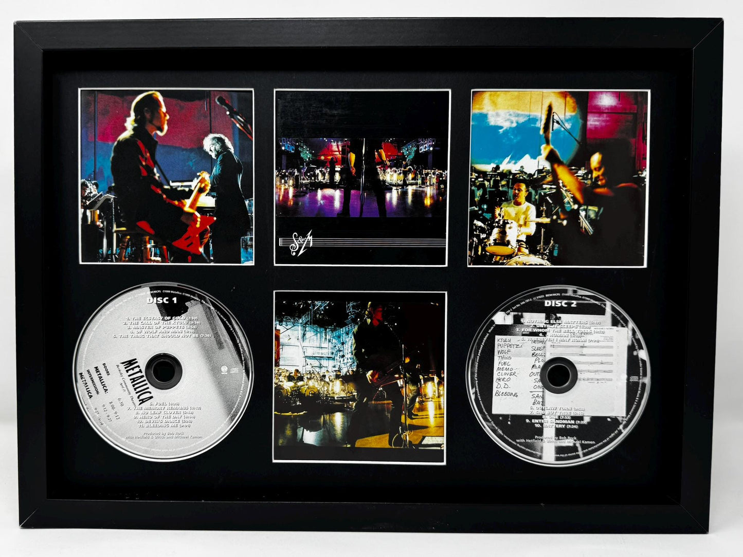 Metallica  | S&M | Retro Mounted CD Wall Display | Frame Not Included |