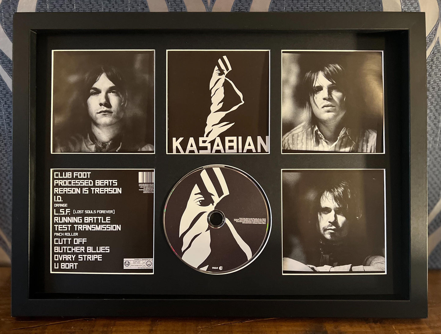 Kasabian | Kasabian | Retro Mounted CD Wall Display | Frame Not Included |Lat