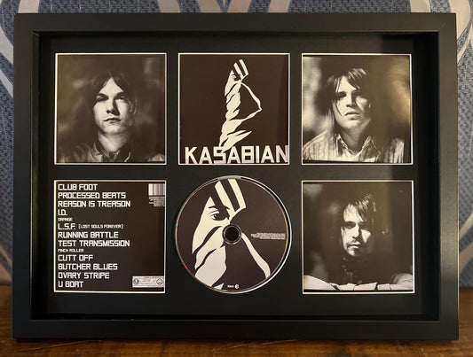Kasabian | Kasabian | Retro Mounted CD Wall Display | Frame Not Included |Lat