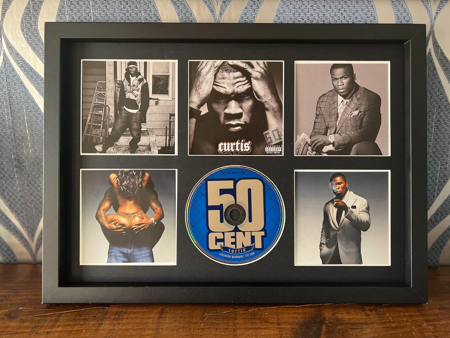 50 Cent | Curtis | Retro Mounted CD Wall Display | Frame Not Included |