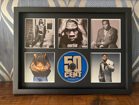 50 Cent | Curtis | Retro Mounted CD Wall Display | Frame Not Included |
