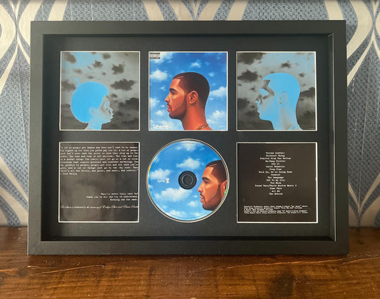Drake | Nothing Was The Same | Retro Mounted CD Wall Display | Frame Not Included |