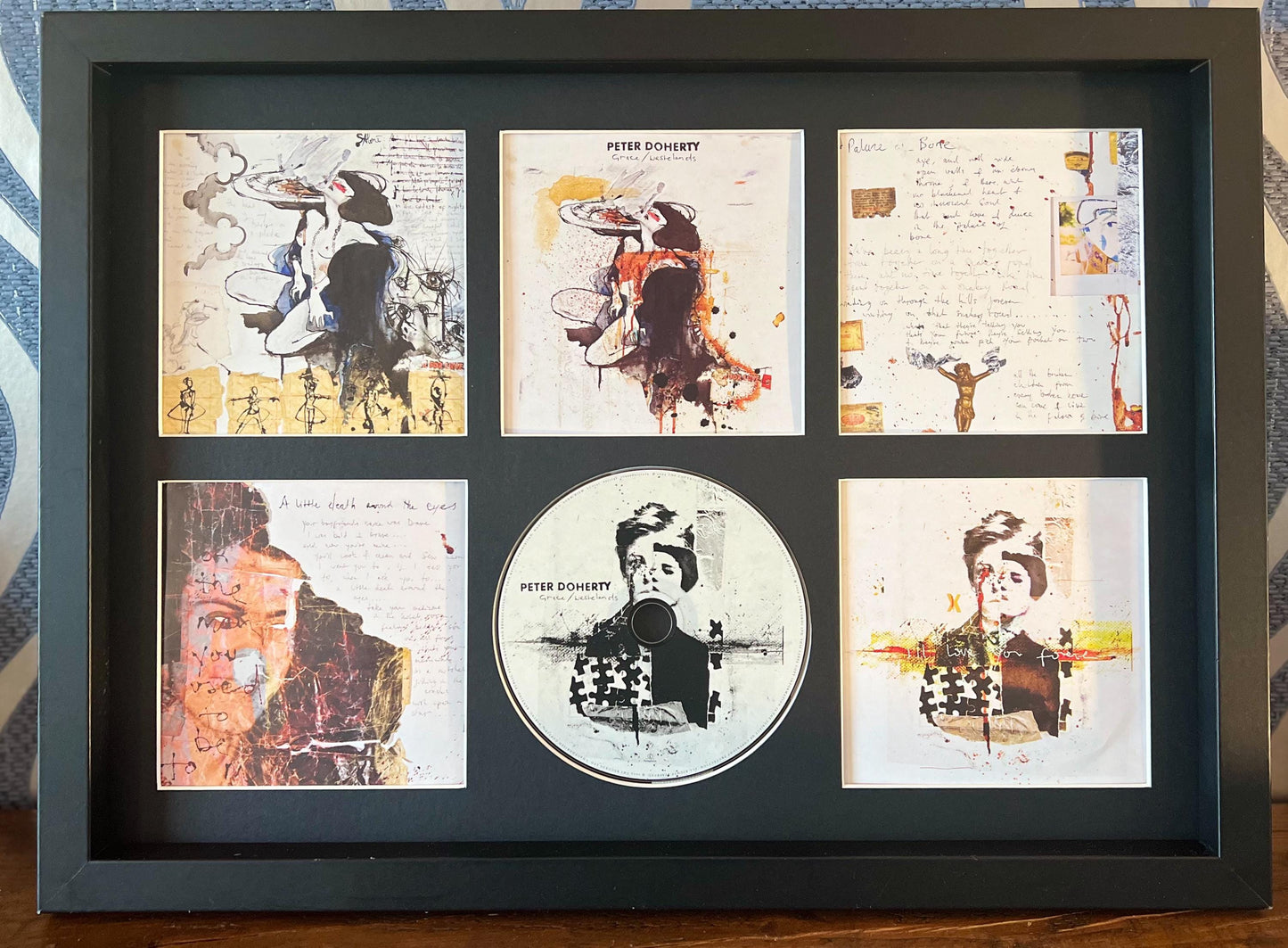 Pete Doherty | Grace / Wastelands | Retro Mounted CD Wall Display | Frame Not Included |