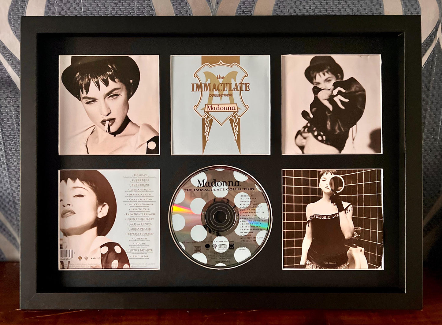 Madonna | The Immaculate Collection | Retro Mounted CD Wall Display | Frame Not Included |
