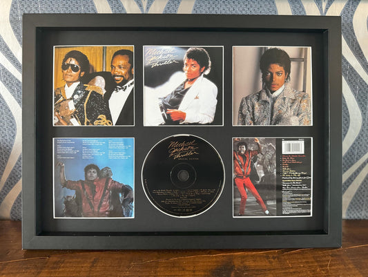 Michael Jackson | Thriller | Retro Mounted CD Wall Display | Frame Not Included |