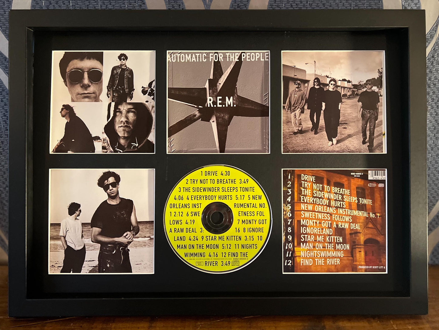 R.E.M | Automatic For The People | Retro Mounted CD Wall Display | Frame Not Included |