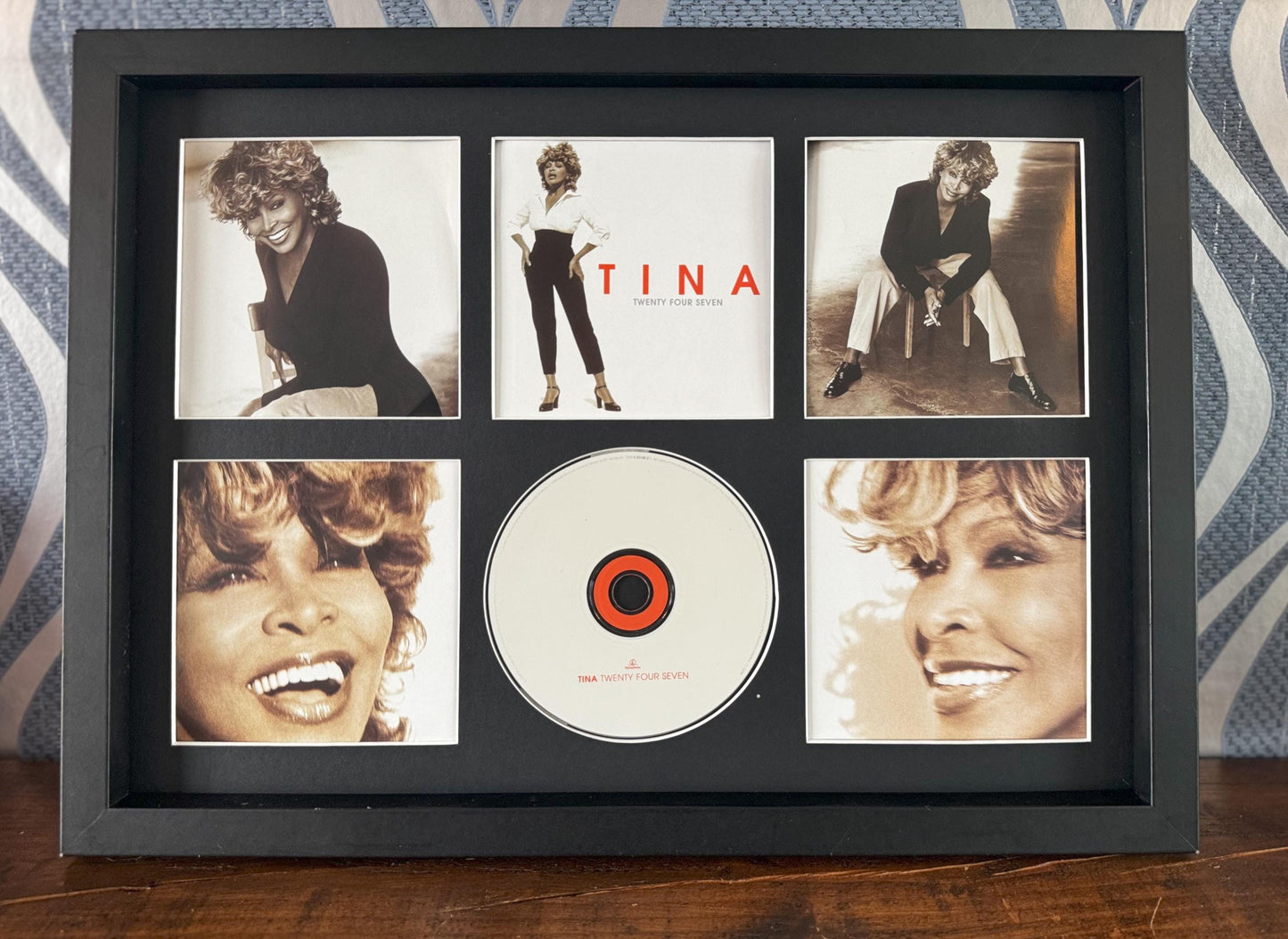 Tina Turner | Twenty Four Seven | Retro Mounted CD Wall Display | Frame Not Included |