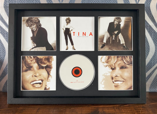 Tina Turner | Twenty Four Seven | Retro Mounted CD Wall Display | Frame Not Included |