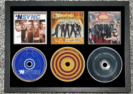 NSync | NSync | No Strings Attached | Celebrity | Retro Triple CD Wall Display | Frame Not Included |