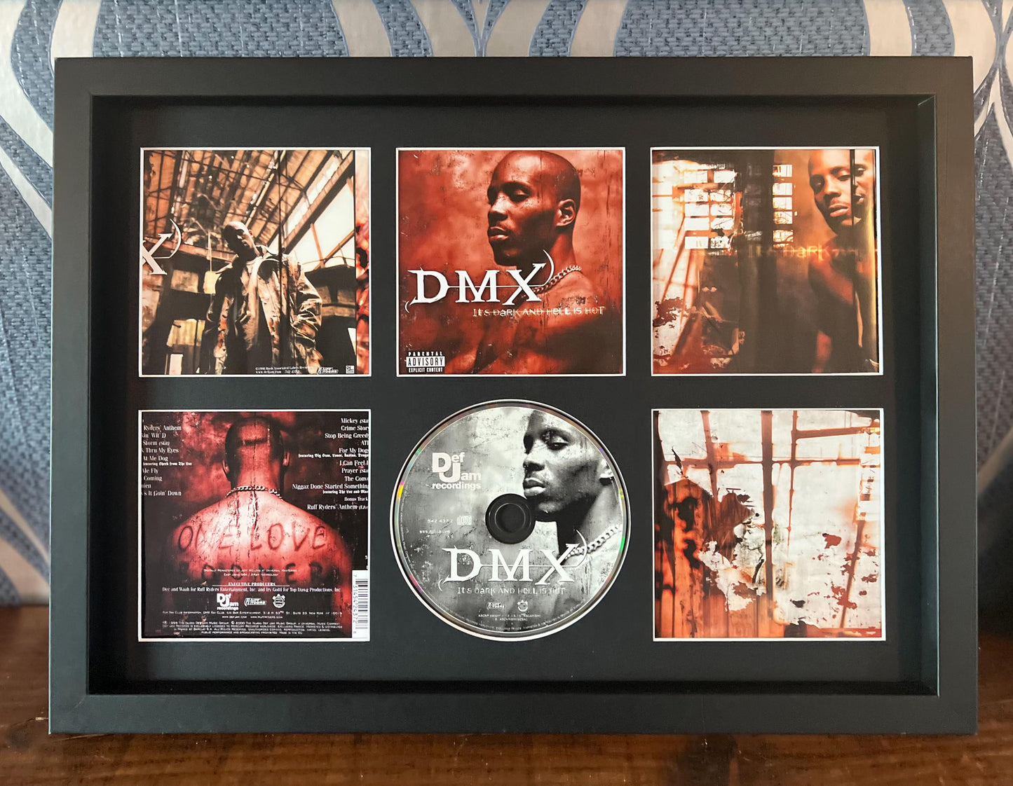DMX | It’s Dark & Hell Is Hot | Retro Mounted CD Wall Display | Frame Not Included |