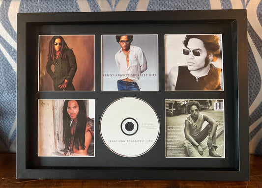 Lenny Kravitz | Greatest Hits | Retro Mounted CD Wall Display | Frame Not Included |