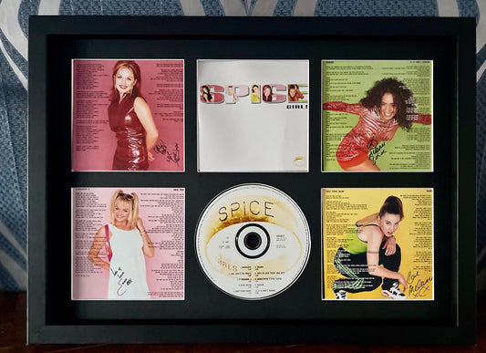 The Spice Girls | Spice | Retro Mounted CD Wall Display | Frame Not Included |