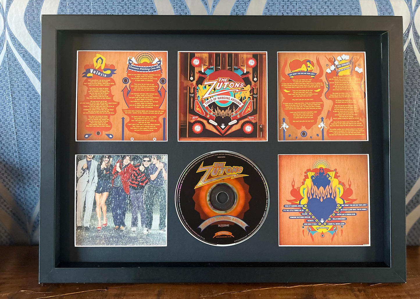 The Zutons | Tired Of Hanging Around | Retro Mounted CD Wall Display | Frame Not Included |