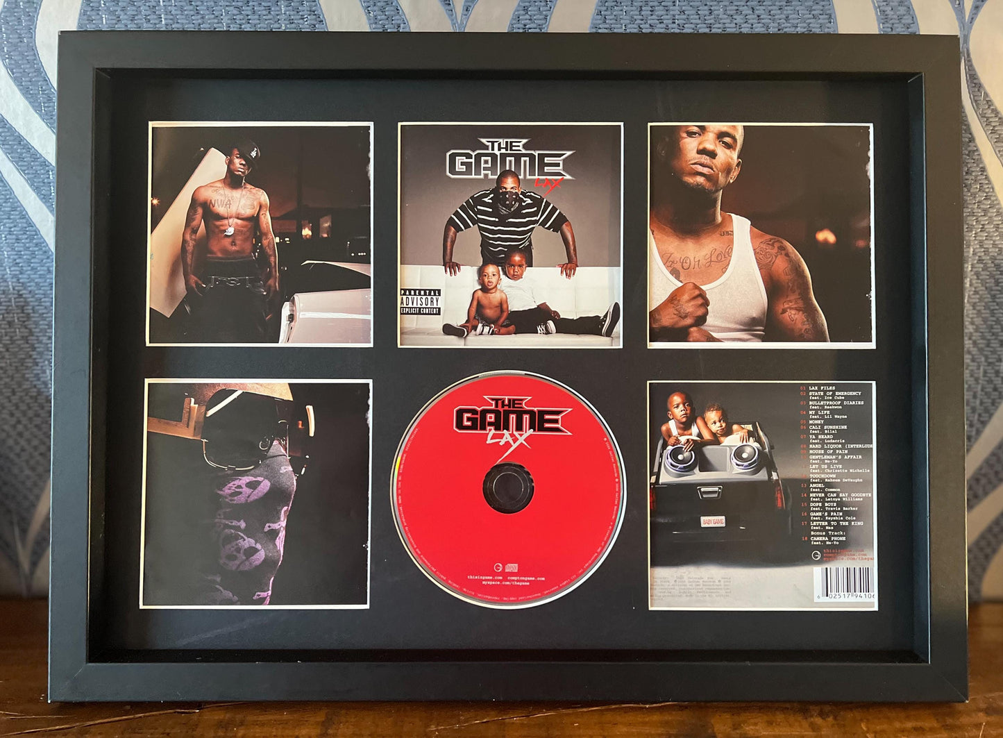The Game | LAX | Retro Mounted CD Wall Display | Frame Not Included |