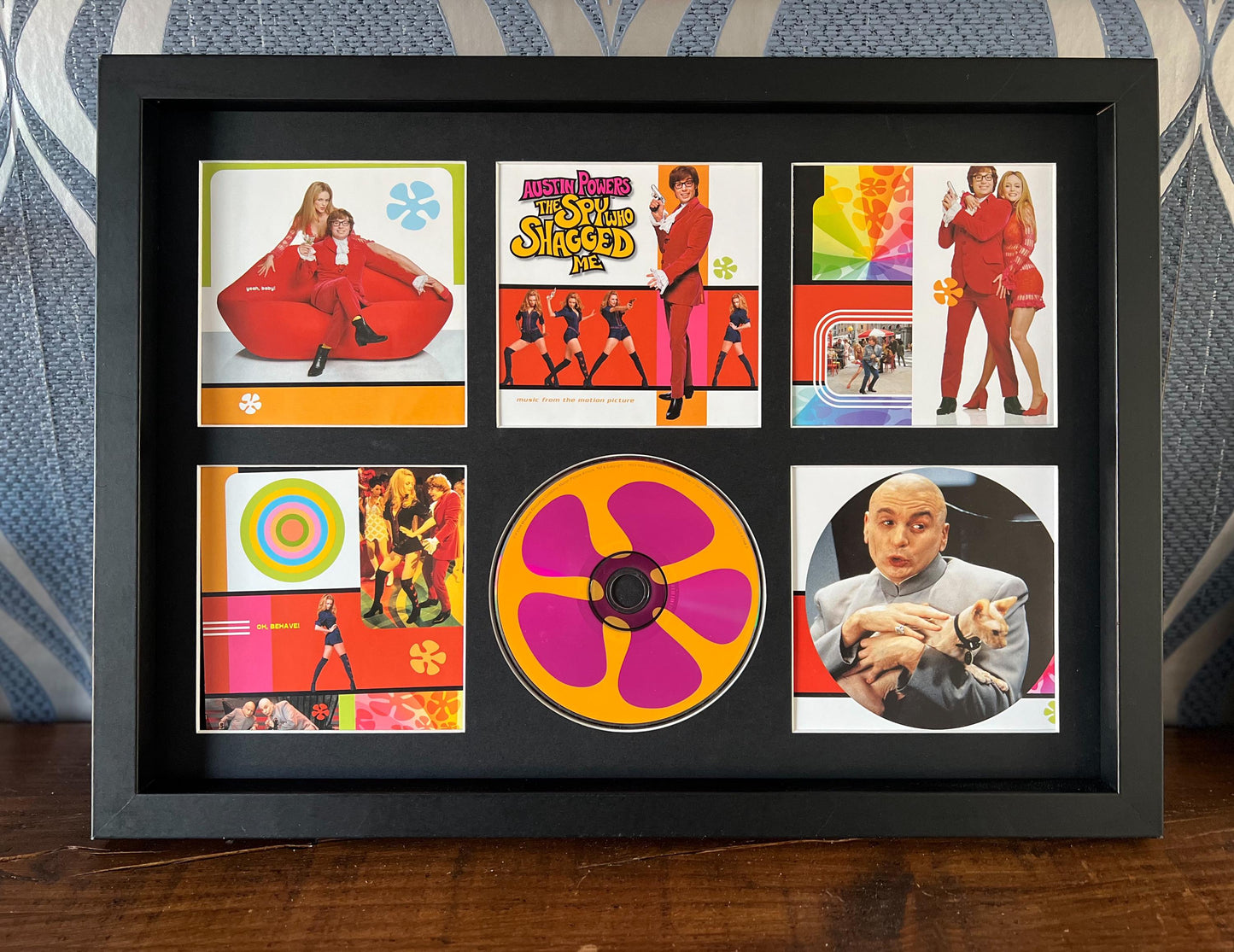 Austin Powers The Spy Who Shagged Me | Original Soundtrack | Retro Mounted CD Wall Display | Frame Not Included |