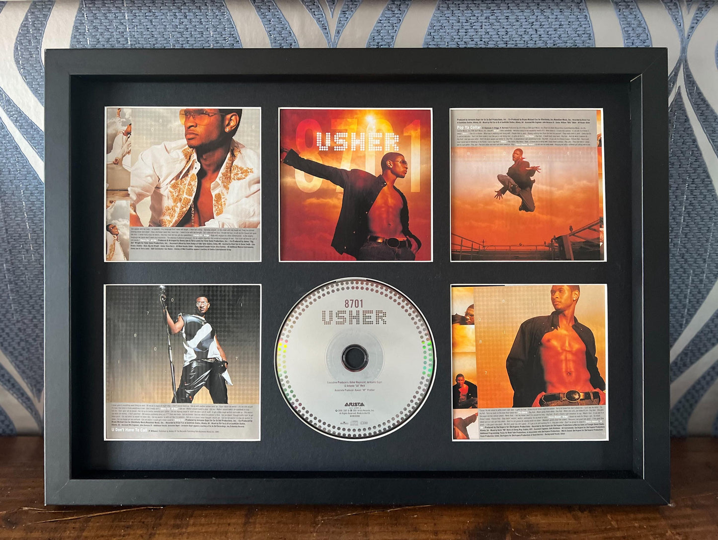 Usher | 8701 | Retro Mounted CD Wall Display | Frame Not Included |