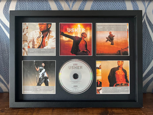 Usher | 8701 | Retro Mounted CD Wall Display | Frame Not Included |
