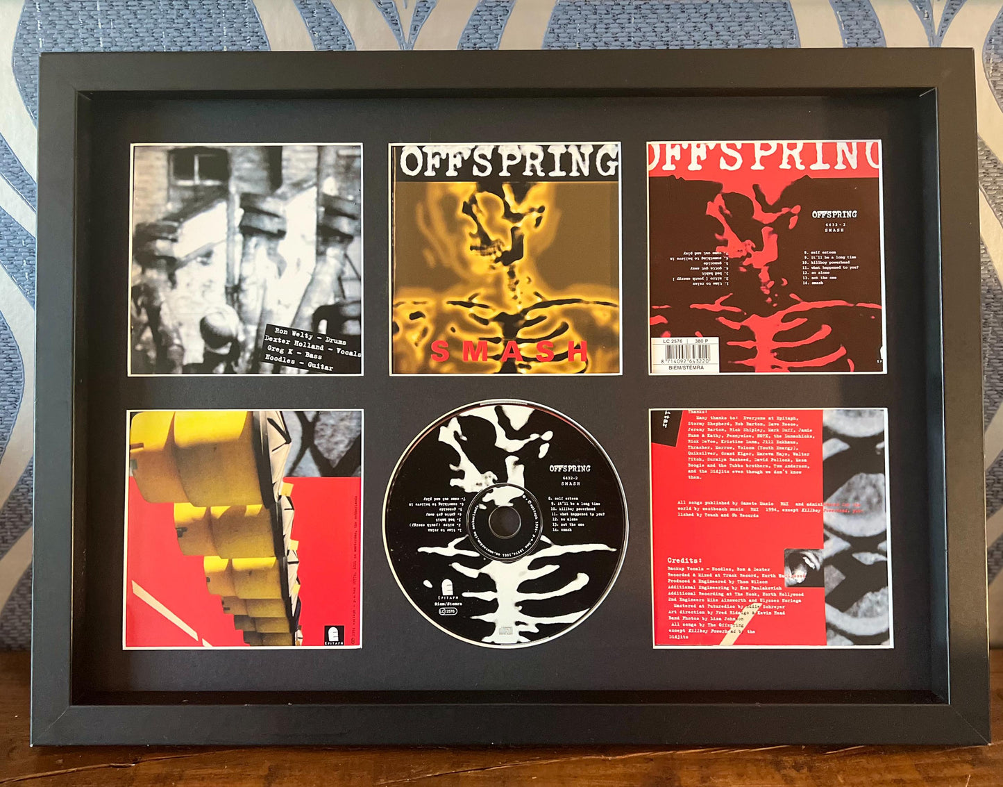 The Offspring | SMASH | Retro Mounted CD Wall Display | Frame Not Included |