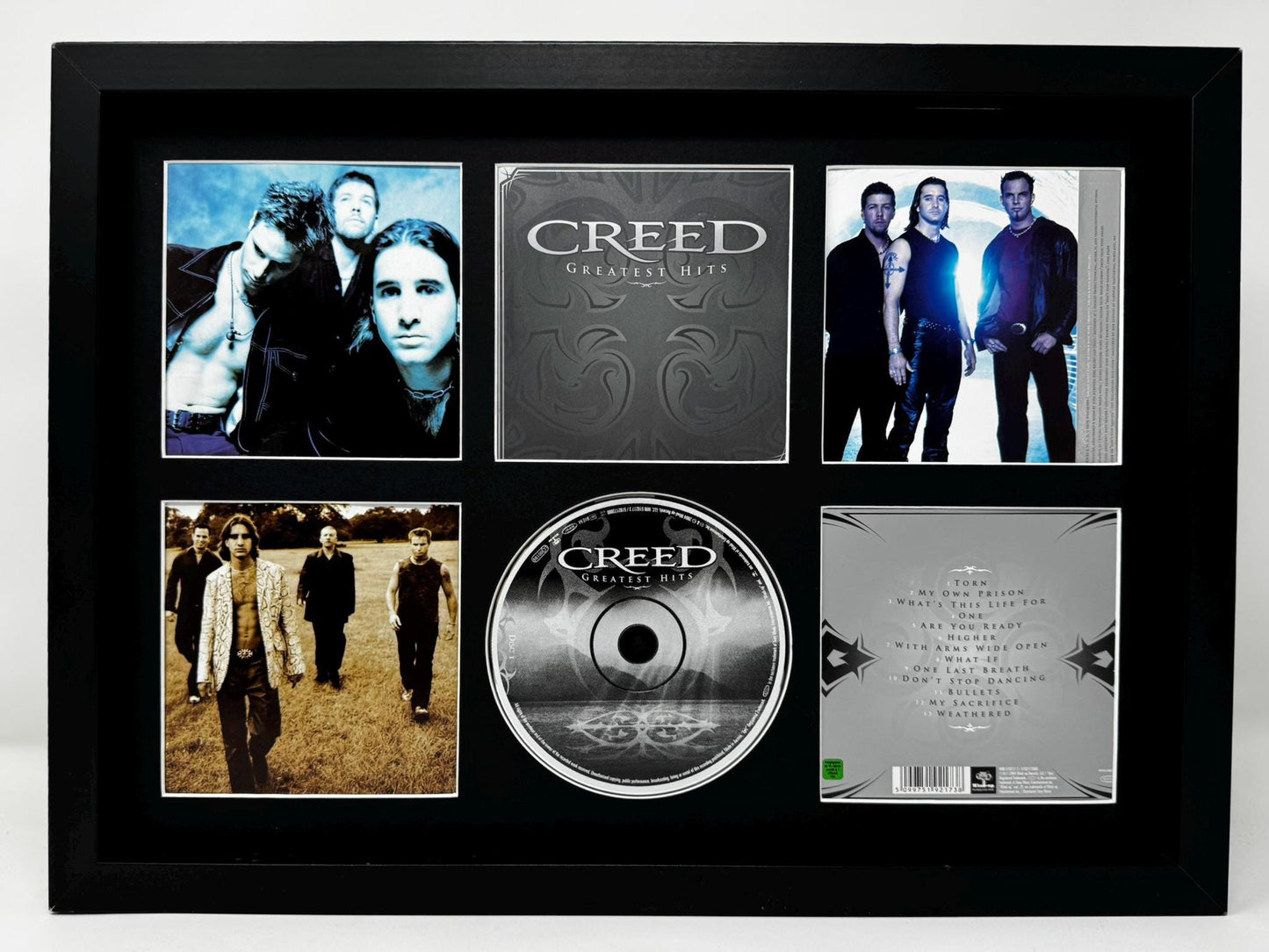 Creed | Greatest Hits | Retro Mounted CD Wall Display | Frame Not Included |