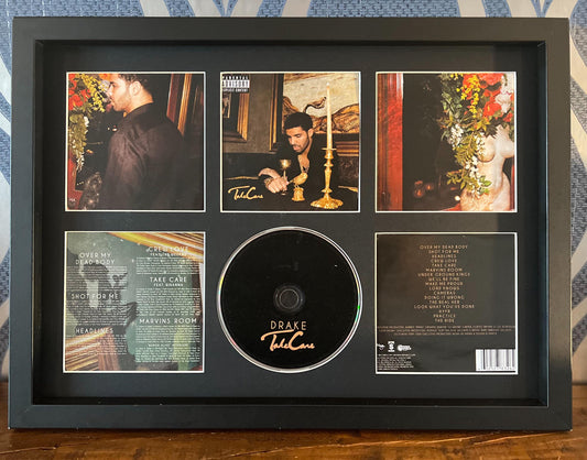Drake | Take Care | Retro Mounted CD Wall Display | Frame Not Included |