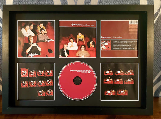 Boyzone | A Different Beat | Retro Mounted CD Wall Display | Frame Not Included |