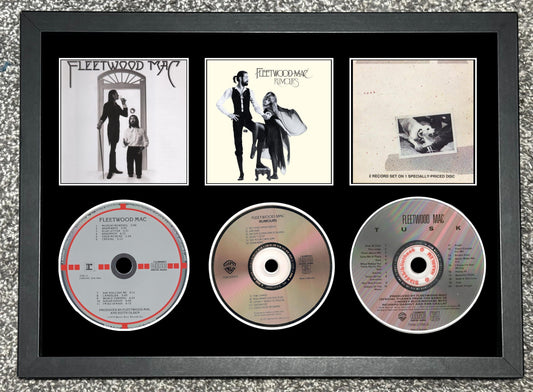 Fleetwood Mac | Fleetwood Mac | Rumours | Tusk | Retro Triple CD Wall Display | Frame Not Included |