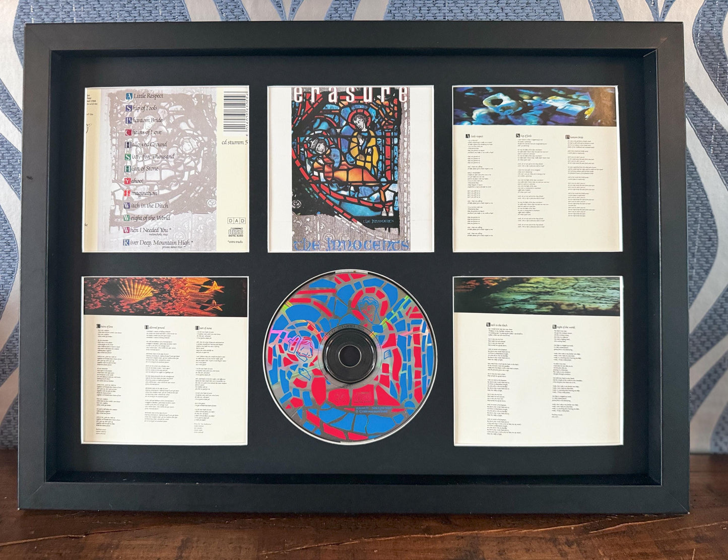 Erasure | The Innocents | Retro Mounted CD Wall Display | Frame Not Included |
