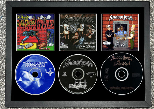 Snoop Dogg | Doggystyle | No Limit Top Dogg | Tha Last Meal | Retro Triple CD Wall Display | Frame Not Included |