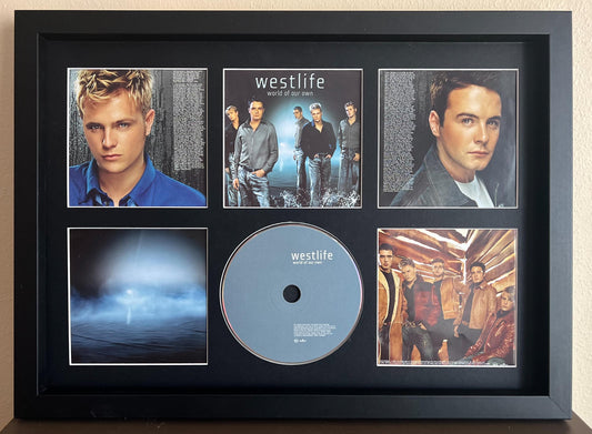 Westlife | World Of Our Own | Retro Mounted CD Wall Display | Frame Not Included |