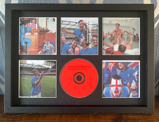Robbie Williams | Sing When Your Winning | Retro Mounted CD Wall Display | Frame Not Included |