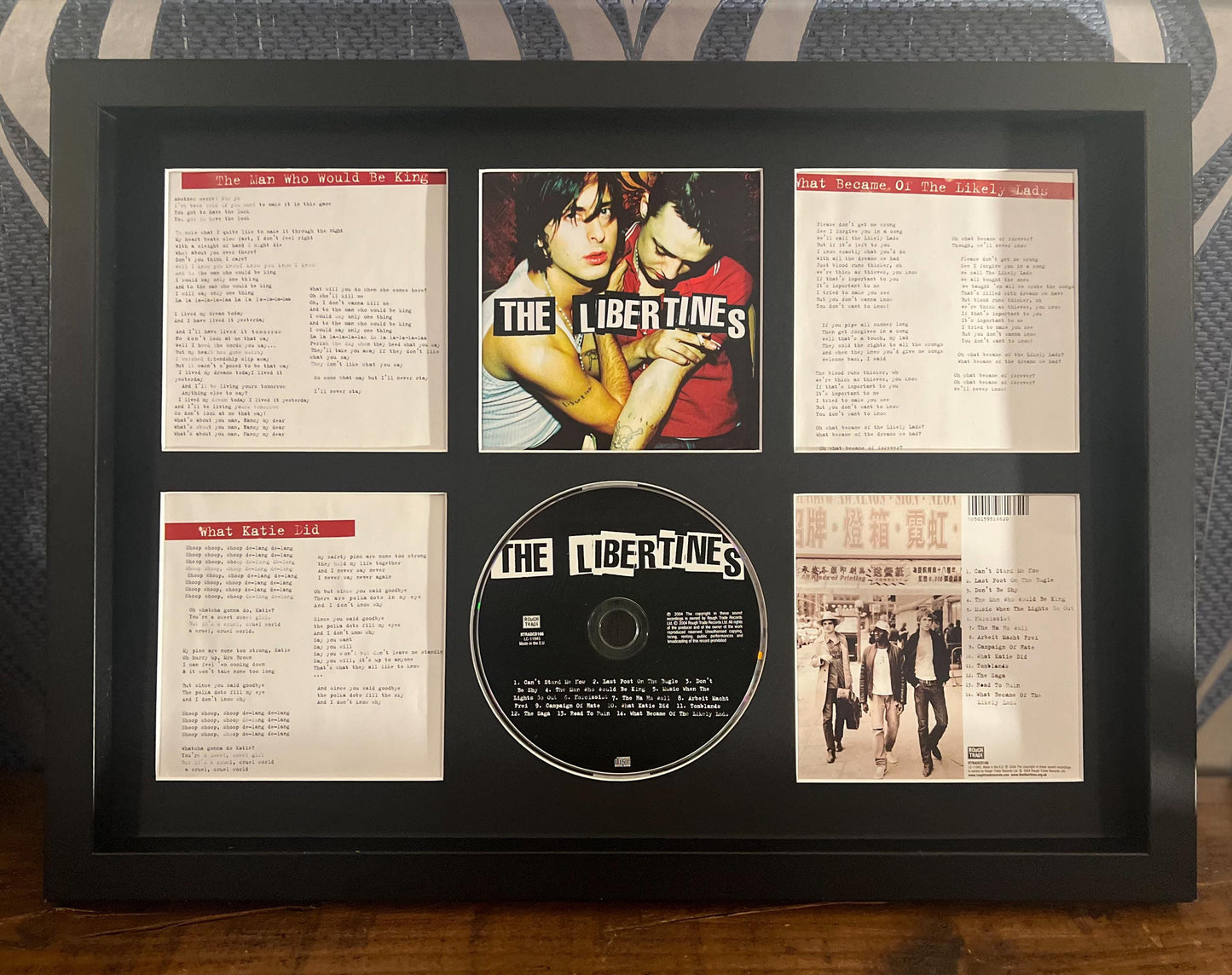 The Libertines | The Libertines | Retro Mounted CD Wall Display | Frame Not Included |