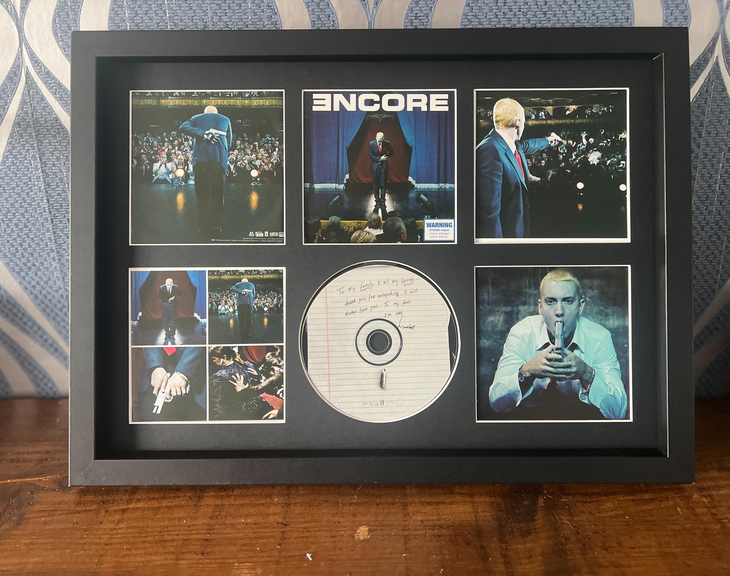 Eminem | Encore | Retro Mounted CD Wall Display | Frame Not Included |