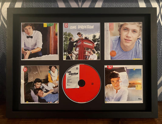 One Direction | Take Me Home | Retro Mounted CD Wall Display | Frame Not Included |