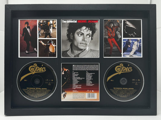 Michael Jackson | The Essential | Retro Double Mounted CD Wall Display | Frame Not Included |