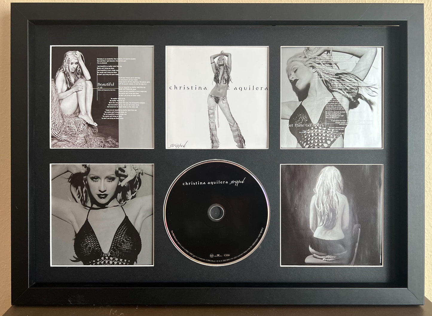 Christina Aguilera | Stripped | Retro Mounted CD Wall Display | Frame Not Included |