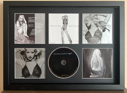Christina Aguilera | Stripped | Retro Mounted CD Wall Display | Frame Not Included |