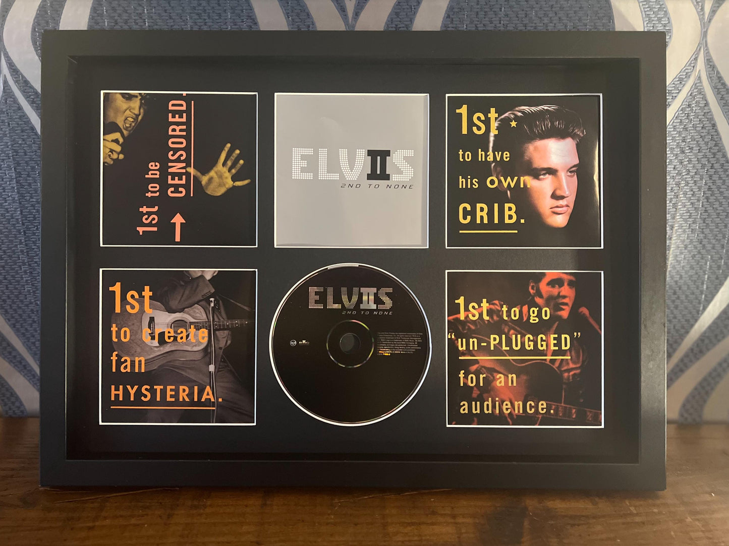 Elvis Presley | 2nd II None | Retro Mounted CD Wall Display | Frame Not Included |