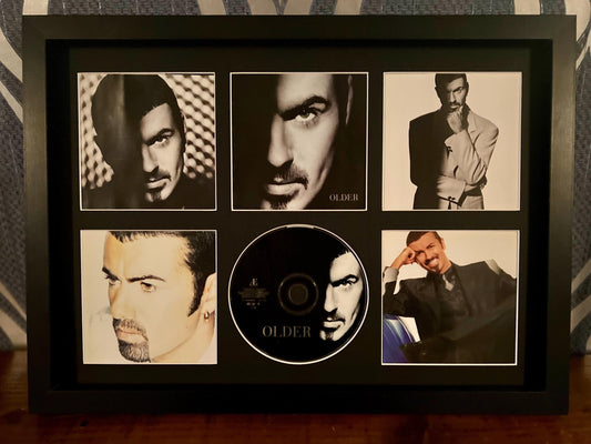George Michael  | Older | Retro Mounted CD Wall Display | Frame Not Included |