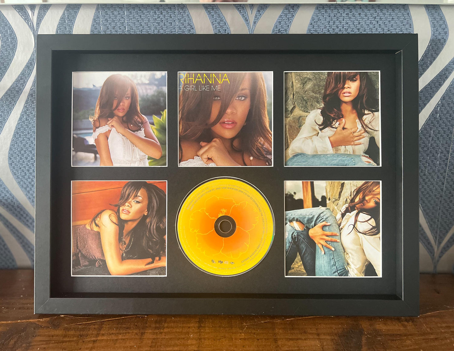Rihanna | A Girl Like Me | Retro Mounted CD Wall Display | Frame Not Included |
