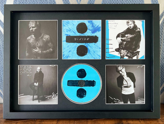 Ed Sheeran | % | Retro Mounted CD Wall Display | Frame Not Included |