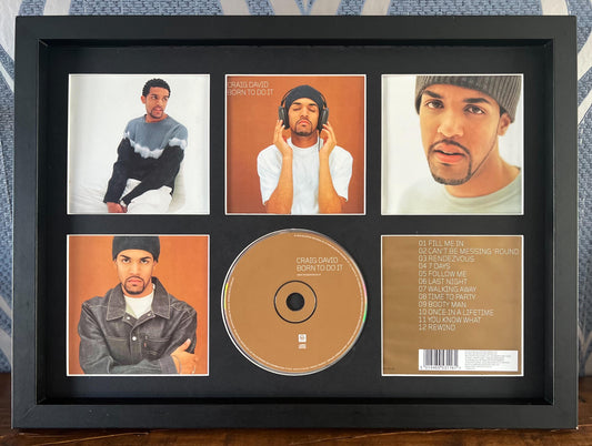 Craig David | Born To Do It | Retro Mounted CD Wall Display | Frame Not Included |