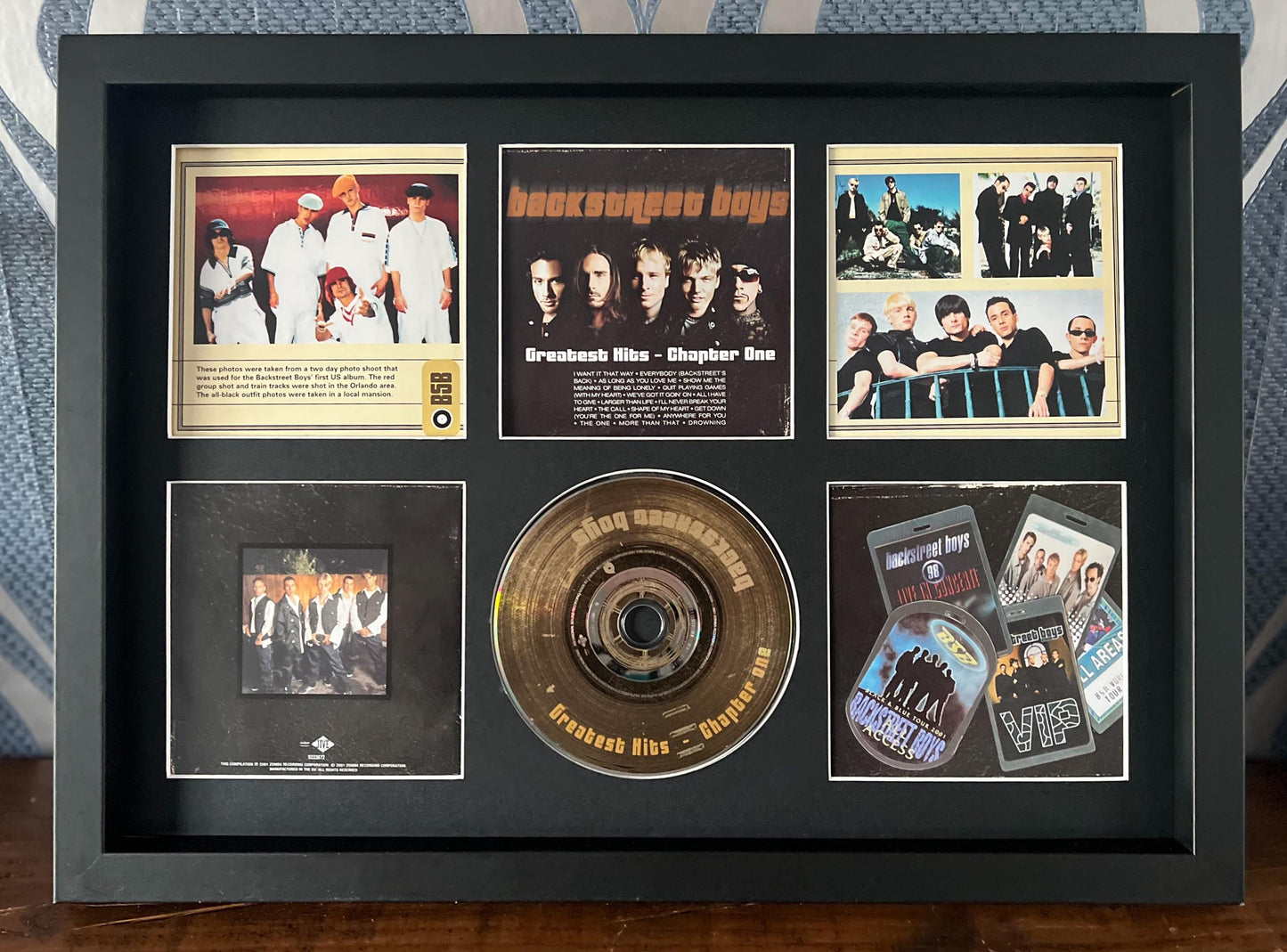 The Backstreet Boys | Greatest Hits Chapter One  | Retro Mounted CD Wall Display | Frame Not Included |